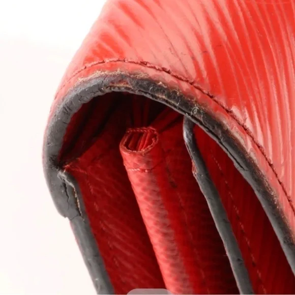 Louis Vuitton red twist long wallet. - Picture 10 of 10